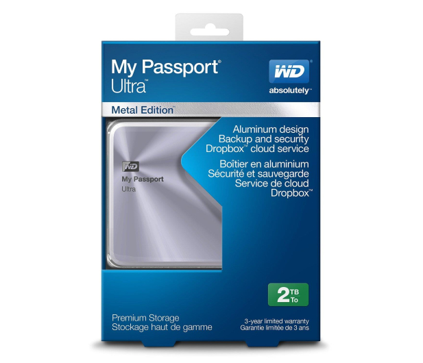 WD My Passport Ultra Metal 2TB USB 3.0 srebrny - 207707 - zdjęcie 6